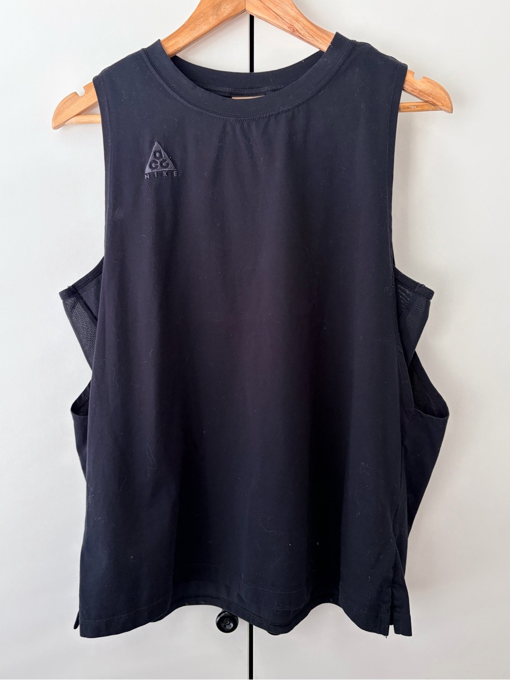 Nike Black Women's Muscle Tank with Subtle ACG Logo